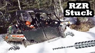 RZR 4 Seater XP 900 Walker Evans Snow Mudding ATV 4x4 [upl. by Cliffes]