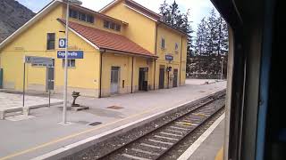 Treni sulla FERROVIA AVEZZANOROCCASECCA Da Canistro ad Avezzano in provincia dellAquila [upl. by Fitalludba]