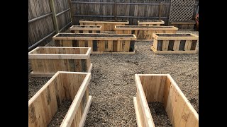 Pallet Wood Raised Garden Beds DIY Daddy [upl. by Kermit]