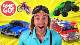 quotDrive Drivequot Vehicle Dance Song 🚒 🚙  Cars Trucks Motorcycles  Danny Go Songs for Kids [upl. by Tertias]