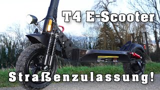 isinwheel T4 Offroad EScooter Straßenzulassung 70km Reichweite [upl. by Templia]