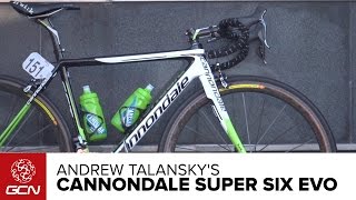 Andrew Talanskys Cannondale Super Six Evo [upl. by Eesdnil]