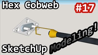 Hex Cobweb Antenna SketchUp  Modeling 17  G7UIV [upl. by Yotal597]