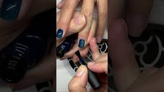 CND Shellac Manicure in Midnight Swim shorts [upl. by Yesnil]