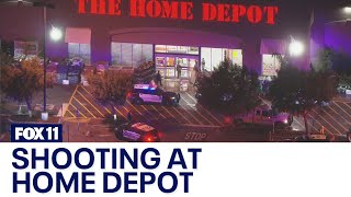 Fontana police shoot kill man in Home Depot [upl. by Anivle78]