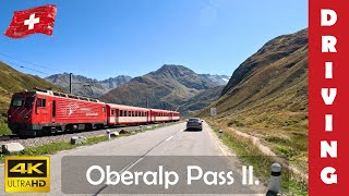 Driving in Switzerland 21 Oberalp Pass II Andermatt  Sedrun 4K 60fps [upl. by Nonek362]