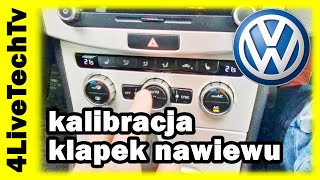 Reset klapek w VW Climatronic Golf Passat Jetta Scirocco Touran naprawa kalibracja [upl. by Latsyek]