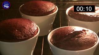 Cómo hacer Coulant postre express  Volcán de Chocolate perfecto receta fácil y rápida [upl. by Aggri]