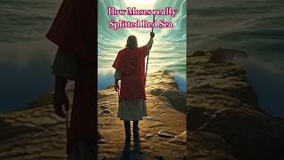 How Moses really Splitted Red Sea jesus bible shorts [upl. by Babb]