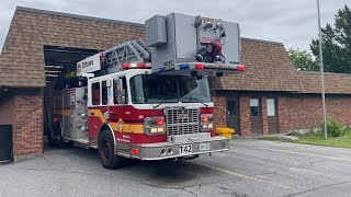 Commercial Alarm for Tower 42  HORN Ottawa Fire Responding [upl. by Ellinger702]