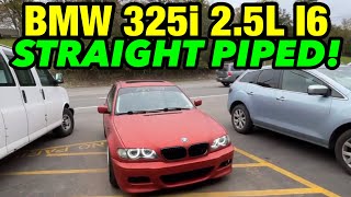 2005 BMW 325i 25L I6 EXHAUST w STRAIGHT PIPES [upl. by Rehpotsrik765]