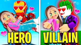 SUPERHERO Boyfriend Vs VILLAIN Boyfriend In Roblox [upl. by Epoillac]