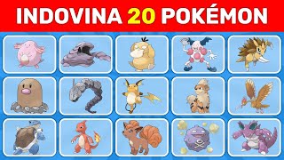 Indovina 20 Pokémon Prima Generazione in 3 secondi [upl. by Esilec866]