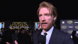 Star Wars  The Force Awakens Domhnall Gleeson quotGeneral Huxquot Red Carpet Interview  ScreenSlam [upl. by Alicea]