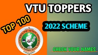 VTU TOPPERS 2022 SCHEME 🔥🔥 [upl. by Alset879]