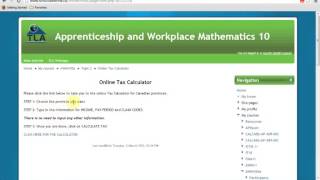 Apprenticeship and Workplace Math 10 24  Deductions and Net Pay [upl. by Ecirpac]