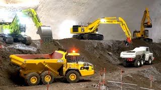 BEST OF THE BIGGEST RC TRUCK amp CONSTRUCTIONMEETINGS HYDRAULIC RC DIGGER KOMATSU MAN RC TRUCK [upl. by Dinesh]