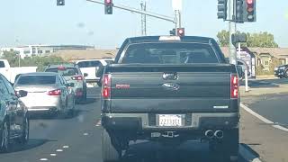 Grey Ford F150 exhaust and drive by [upl. by Beckerman]