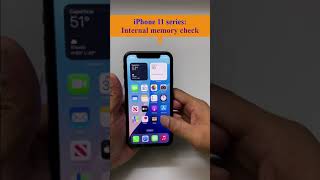 5 How to check the quotInternal Memory Capacityquot of an iPhone 1111pro11promax iphone smartphon [upl. by Rehportsirhc930]