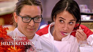 Sous Chef Christina Forces Elise To Eat Her Punishment  Hells Kitchen [upl. by Ahseital]