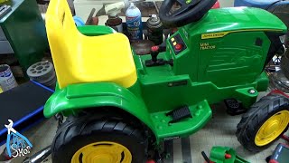 Peg Perego John Deere from Target battery upgrade amp reverse [upl. by Notterb]