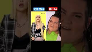 AVA MAX vs NETTA  TOY No autotune shorts [upl. by Akinnej165]