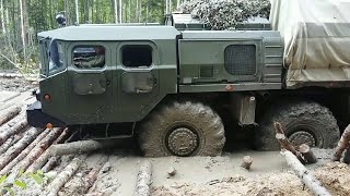 Dangerous Extreme Off Road Vehicles Driving Skills Operator Truck Stuck in Mud amp Cross The River [upl. by Mauldon645]