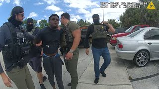 Florida Rapper HMT TRAY Attempts To Escape Police During Warrant Stop [upl. by Ojadnama]