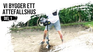 Vi bygger ett Attefallshus  Tiny House  Grunden [upl. by Erbua]