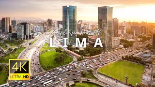 Lima Peru 🇵🇪 in 4K ULTRA HD 60FPS Video by Drone [upl. by Marutani211]