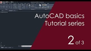 AutoCAD Basic Tutorial for Beginners  Part 2 of 3 [upl. by Mila]