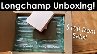 Damaged Longchamp Unboxing from Saks Fifth Avenue [upl. by Eiramait707]