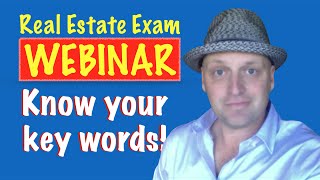 Know your Keywords for the Real Estate Exam [upl. by Enaj]