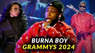 Burna Boy Grammys 2024 Performance Surprised Everyone [upl. by Rolando]