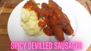 How to make Spicy Devilled Sausages [upl. by Annirtak]