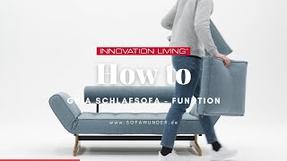 HOW TO Schlafsofa GHIA von Innovation®  Bettfunktion erklärt  Sofawunderde [upl. by Aranaj]