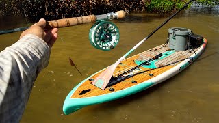 Fly Fishing Florida Flats on a Paddleboard [upl. by Ahcmis]