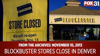 From 2013 Blockbuster stores close in Denver [upl. by Anaigroeg]