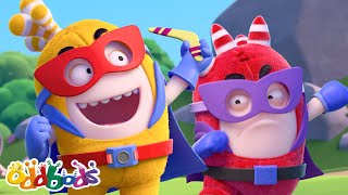 Great Superhero Showdown 🦸‍♂️  Oddbods  Funny Cartoons for Kids  Moonbug Kids Express Yourself [upl. by Nnayecats994]