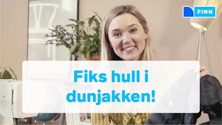 Fiks hullet i dunjakken på 123 [upl. by Sirob713]