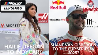 Hailie Deegan To IndyCar  Shane Van Gisbergen To The Cup Series In 2025 [upl. by Nylirad]