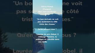 Citation du monde  Orhan Pamuk [upl. by Nahgiem558]