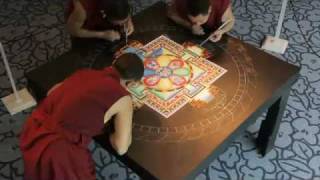 Creation of a sand mandala [upl. by Zobe150]