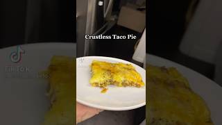 LOW CARB Crustless Taco Pie 😋 lowcarb tiktokfood easyrecipe lowcarbdiet [upl. by Aikemahs]