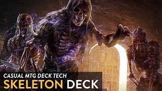 MTG DECK TECH 103 SKELETON DECK  SKELETON TRIBAL DECK  SKELETAL SWARMING [upl. by Aivull]