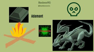 Killing Adamant Dragons for the First Time OSRS Slayer Task [upl. by Brandt331]