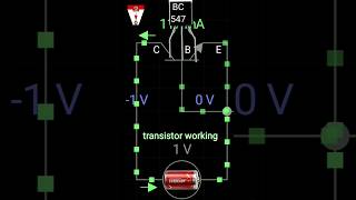 BC547 TRANSISTOR WORKING ANIMATED SHORT VIDEO technology electronic electronic experiment [upl. by Ahsekin]