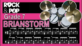 Brianstorm  Grade 7 Drums Trinity Rock amp Pop  Notation [upl. by Mullins748]