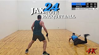 Racquetball JAX Tour 2024 Xander Alex vs Matt  SemiFinals A amp B Division [upl. by Mashe]