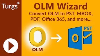 Turgs OLM Wizard  Convert Multiple Mac Outlook OLM to PST by OLM File Converter [upl. by Aleen]